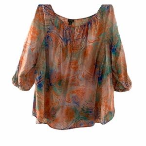 LRL Ralph Lauren 3/4 Sleeve Blouse 3X